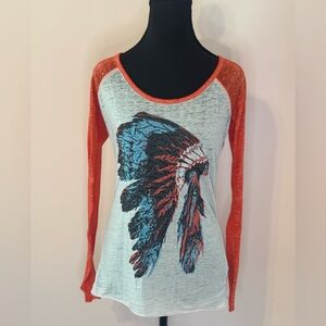 Western Style Long Sleeve t-shirt.